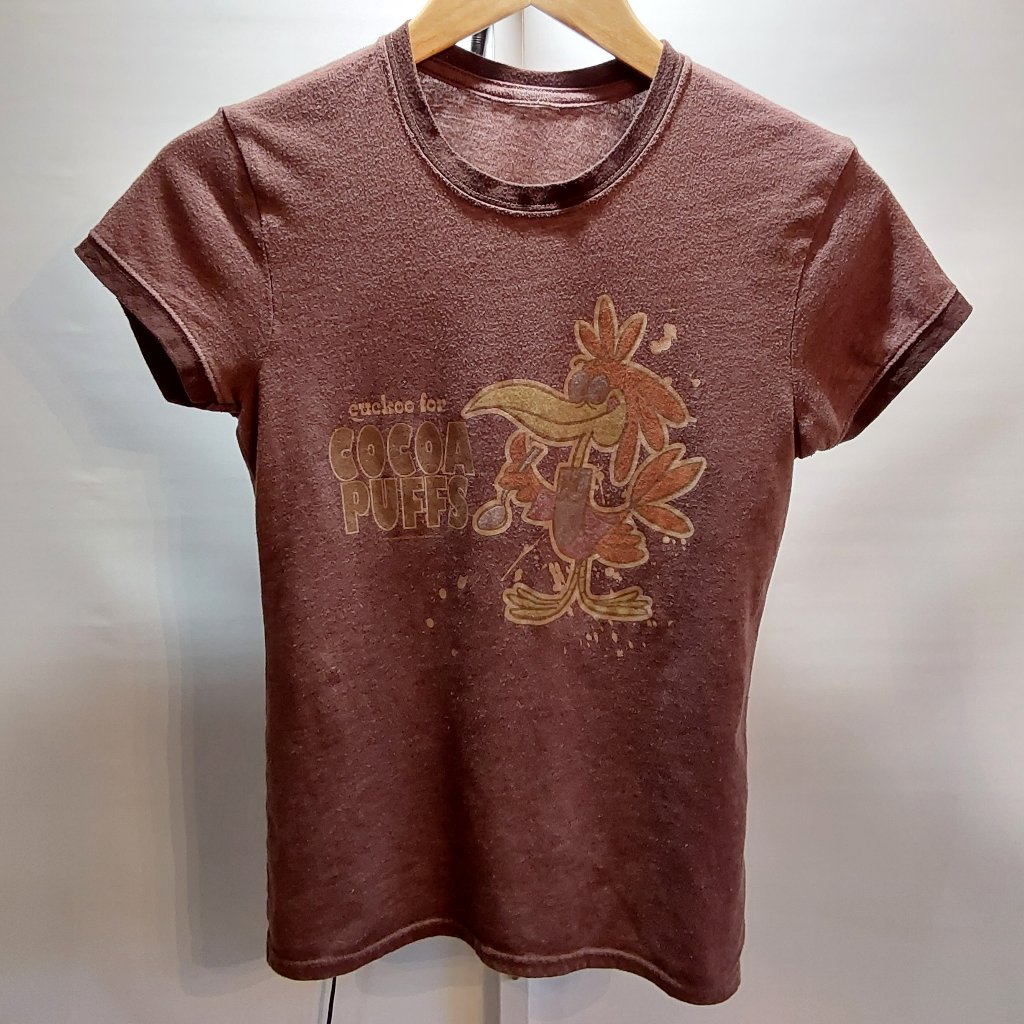 Vintage Cuckoo For Cocoa Puffs Brown Short Sleeve Tee Boy's Or Girl's